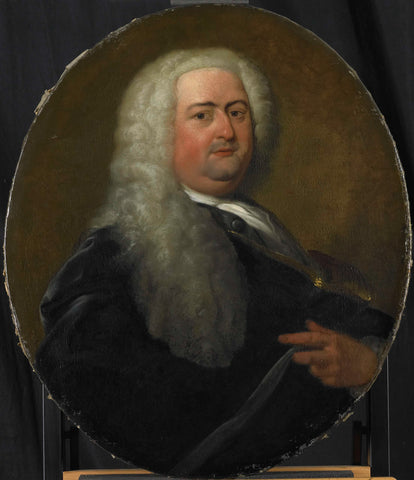 Portrait of Adriaen Paets, Director of the Rotterdam Chamber of the Dutch East India Company, elected 1734, Dionys van Nijmegen, 1734 - 1765 Canvas Print