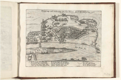 Siege and capture of Rheinberg, 1597, Frans Hogenberg (workshop or), 1597 - 1599 Canvas Print