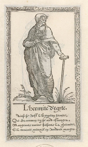 Hermit from Egypt, François Desprez, 1562 Canvas Print