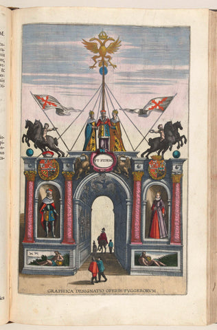 Triumphal Gate of the Fugger Family, 1599, anonymous, 1599 Canvas Print