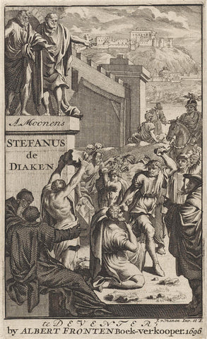 Stoning of Stephen, Jan van Vianen, 1696 Canvas Print