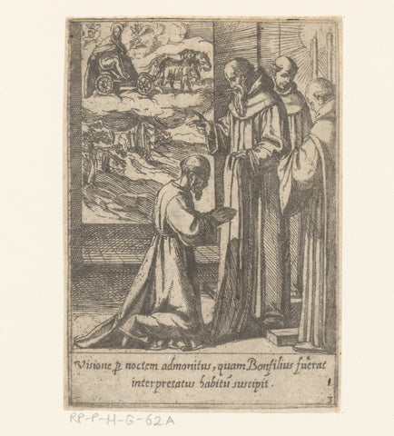 Saint Philip admitted to the serviettes, Antonio Tempesta, 1591 Canvas Print