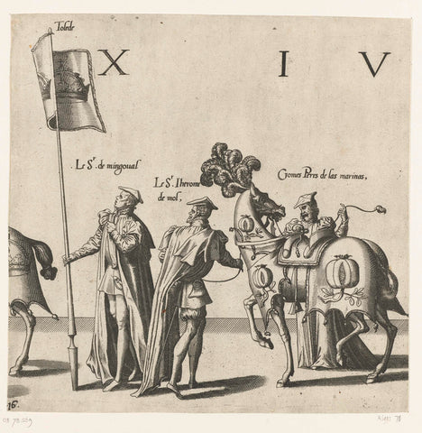 Part of the procession, no. 16, Joannes van Doetechum (I), 1559 Canvas Print