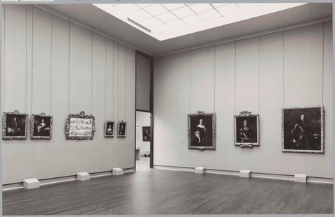 Room with various paintings and various frames and a passage, c. 1984 Canvas Print