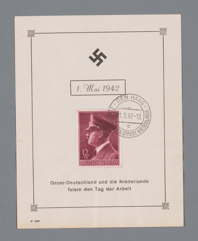 May 1942, Deutsche Dienstpost Netherlands, 1942 Canvas Print