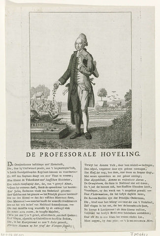 Cartoon on the Orange-minded preacher Petrus Hofstede, 1785, anonymous, 1785 Canvas Print