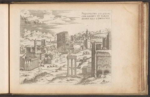 View of the Roman Forum, Jacques Androuet (attributed to), 1551 - 1584 Canvas Print