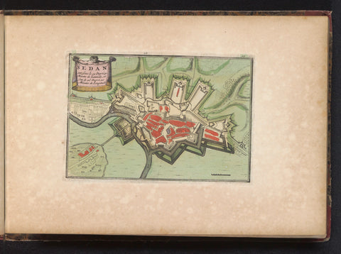 Map of Sedan, anonymous, 1735 Canvas Print