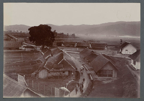 Houses in Takengon, anonymous, 1903 - 1913 Canvas Print