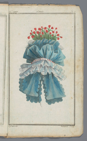 Magasin des Modes Nouvelles Françaises et Anglaises, 10 November 1787, 36th notebook, 2nd year, Pl. 3, A.B. Duhamel, 1787 Canvas Print