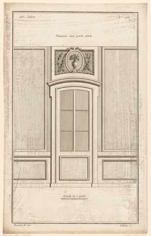 Glass door and panels, Jean Pelletier, 1772 - 1779 Canvas Print