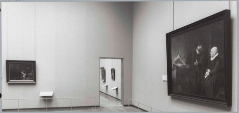 Room with two paintings, in the middle a passageway, c. 1991 - c. 1992 Canvas Print