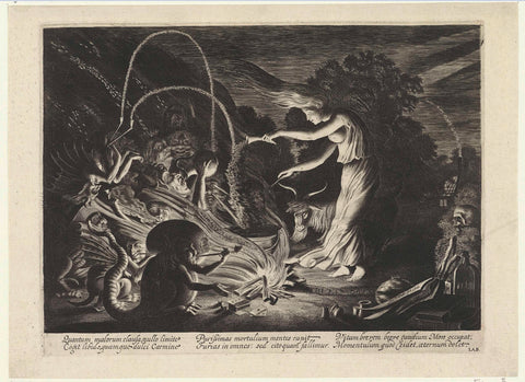 Witch, Jan van de Velde (II), 1626 Canvas Print