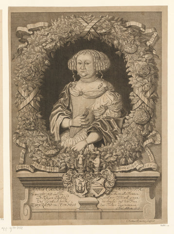 Portrait of Anna Catharina Hüphoff, Christian Romstet, 1665 - 1721 Canvas Print