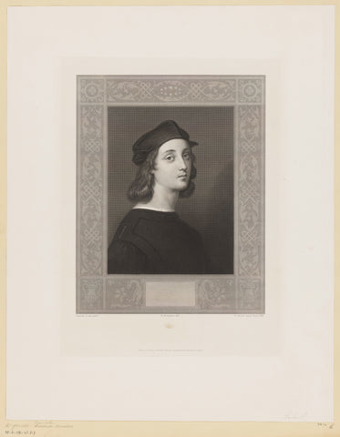 Portrait of Raphael, François Forster, 1836 Canvas Print