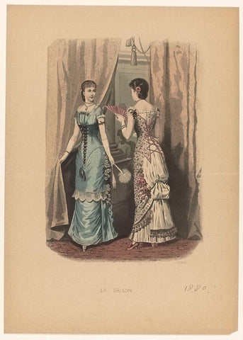 La Saison, Journal illustré des Dames, 1880, No. 625, anonymous, 1880 Canvas Print