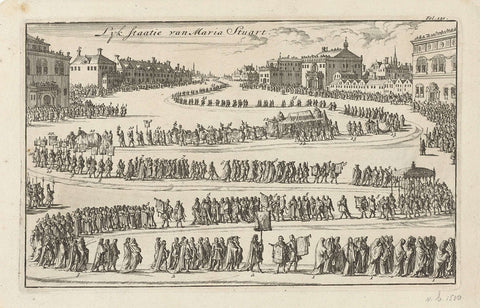 Funeral of Queen Maria II Stuart, 1695, Jan Luyken, 1695 Canvas Print