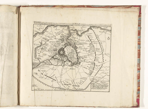 Map of the Siege of Lille, 1708, Abraham Allard, 1708 - 1714 Canvas Print