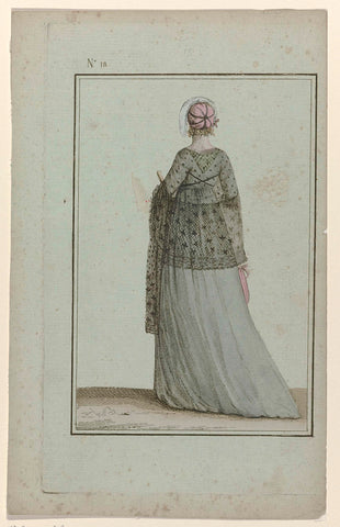 Tableau général du goût, 20 January 1799, An. 7, No.18 (20 Jan. 1799): Chapeau à la Cypris, anonymous, 1799 Canvas Print