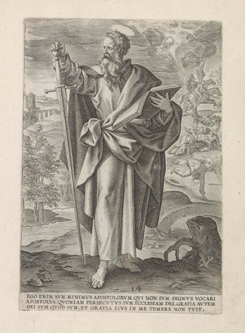 Paulus, Antonie Wierix (II), 1585 Canvas Print