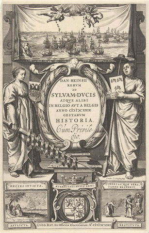 Title page for: D. Heinsius, Rervm ad Sylvam-Dvcis atqve alibi in Belgio avt a Belgis anno M DCXXIX gestarvm historia. 1631, Cornelis Claesz. Duysend, 1631 Canvas Print