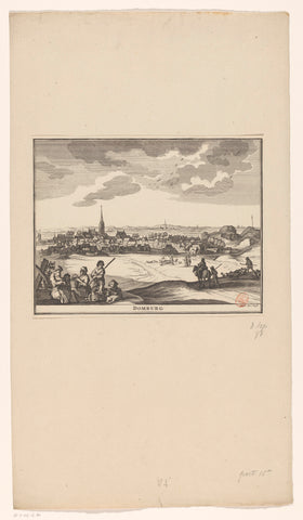 View of Domburg, Pieter Hendricksz. Schut, 1719 - 1725 Canvas Print