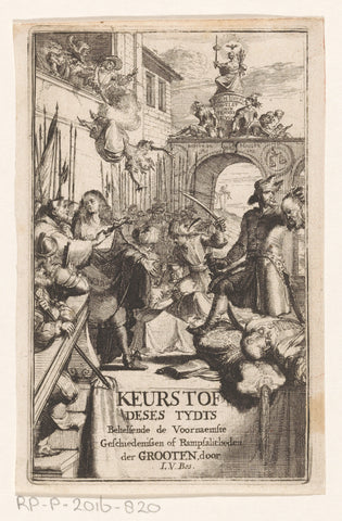 Executions on the scaffold, Romeyn de Hooghe, 1672 Canvas Print