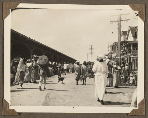 Train station in Suriname, anonymous, 1925 - 1927 Canvas Print