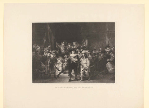 Rembrandt's Night Watch, 1642, Desguerrois & Co., 1826 - 1839 Canvas Print