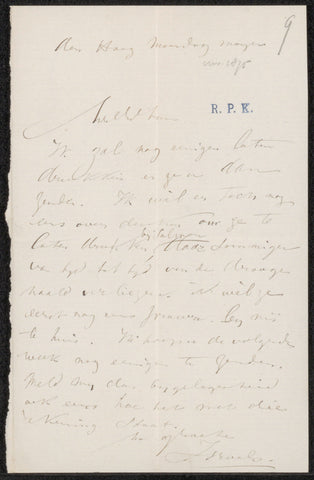 Letter to Frans Buffa and Sons, Jozef Israëls, 1834 - 1911 Canvas Print