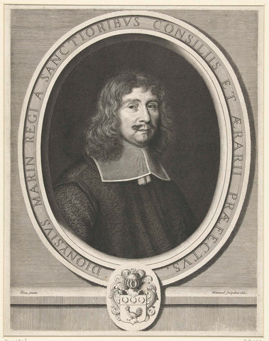 Portret van Denis Marin, Robert Nanteuil, 1661 Canvas Print