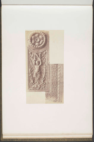 Plaster models for a decoration of the Palais du Louvre by Leprêtre, Édouard Denis Baldus, c. 1855 - c. 1857 Canvas Print