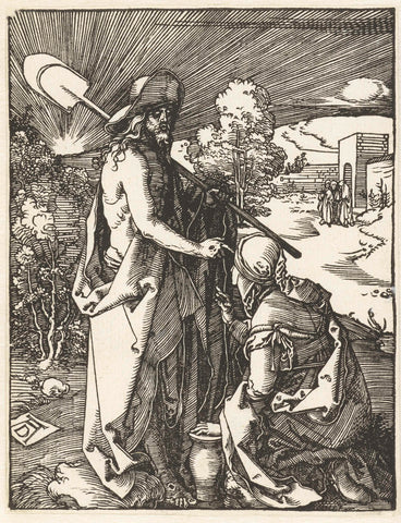 Christ appears to Mary Magdalene, Albrecht Dürer, 1510 Canvas Print