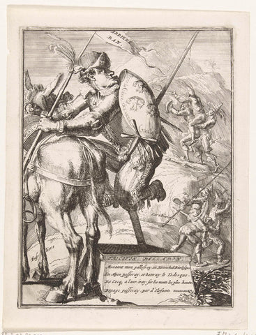 Cartoon on the Elector of Bavaria, 1706, anonymous, 1706 Canvas Print