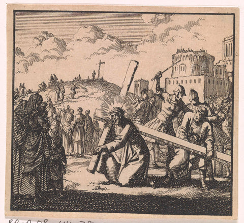 The bearing of the cross, Jan Luyken, 1698 Canvas Print