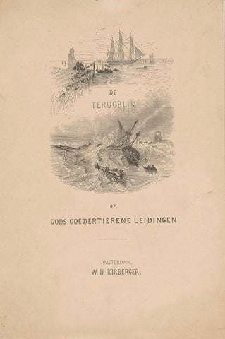 Title page for: Richard Marks, De terugblik of Gods goedertierene leidingen, 1854, Isaac Weissenbruch, 1854 Canvas Print