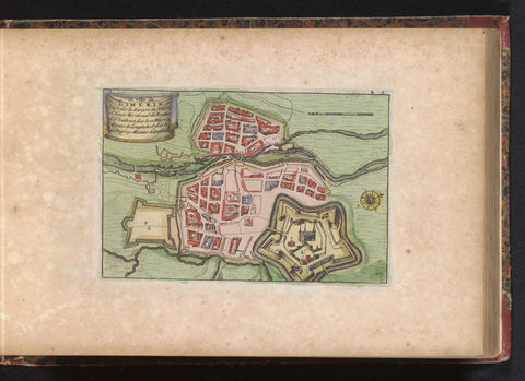 Map of Limerick, anonymous, 1735 Canvas Print