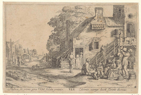 Lente, Wenceslaus Hollar, 1629 Canvas Print