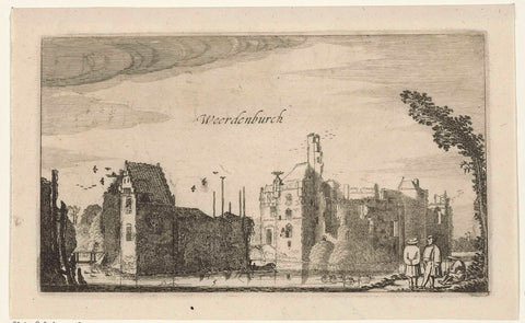 View of the ruins of Waardenburg Castle, Jan van de Velde (II), 1616 Canvas Print