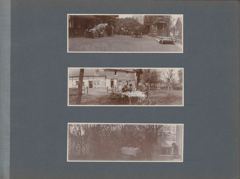 Picnic on a terrace near a house in France, anonymous, 1902 Canvas Print