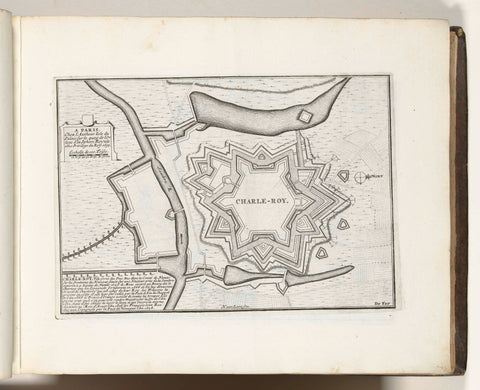 Map of Charleroi, 1693, Harmanus van Loon, 1693 Canvas Print