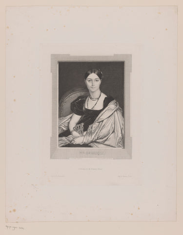 Portrait of Antonia Duvauçey de Nittis, Léopold Flameng, 1867 Canvas Print