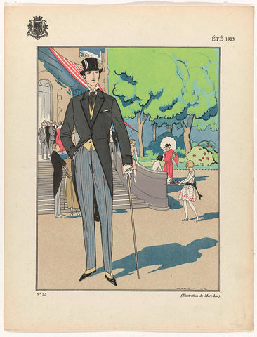 Summer 1923, No. 53 : Illustration by Marc-Luc, Marc-Luc, 1923 Canvas Print