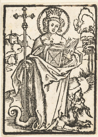 Heilige Margaretha, Albrecht Dürer (circle of), 1503 Canvas Print