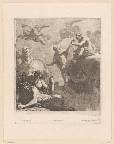 Jupiter en Phaëton , Michel Dorigny, 1651 Canvas Print