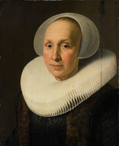 Portrait of Margriet Benningh (1565-1641), Nicolaes Eliasz. Pickenoy (attributed to), c. 1629 - c. 1640 Canvas Print