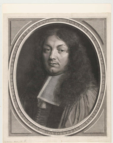 Portrait of Jean le Camus, Robert Nanteuil, 1674 Canvas Print