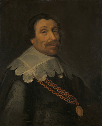 Portrait of Maerten Harpertsz Tromp (1597-1653), Michiel Jansz van Mierevelt (workshop of), after 1640 Canvas Print