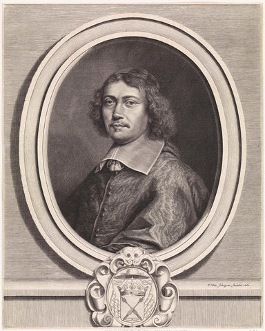 Portrait of Jean François Paul de Gondi, Cardinal of Retz, Pieter van Schuppen, 1662 Canvas Print