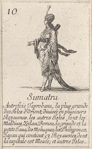 Wife of Sumatra, Stefano della Bella, 1620 - 1664 Canvas Print